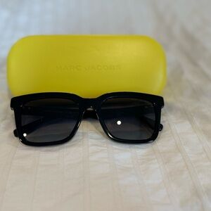 Marc Jacobs Black Sunglasses with Yellow Case
